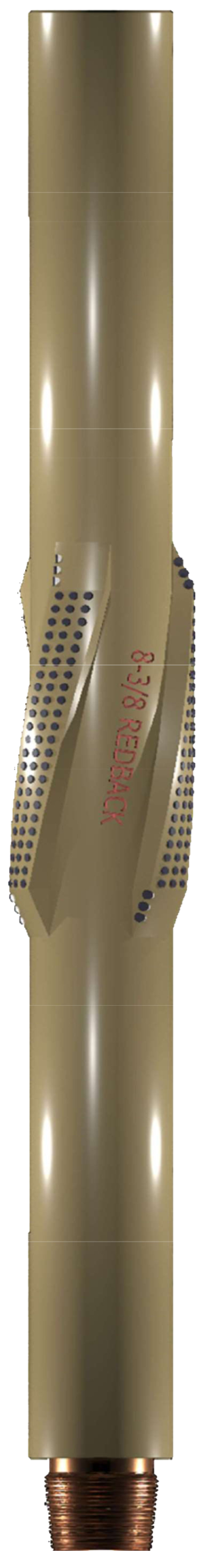 8-3/8 inch PDC integral fixed blade reamer