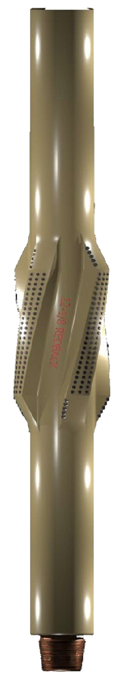12-1/8 inch PDC integral fixed blade reamer